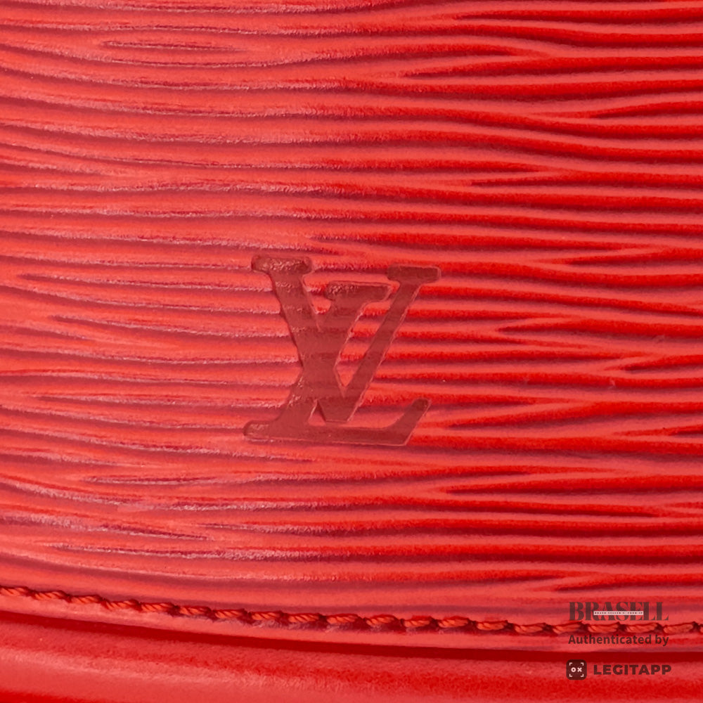 LOUIS VUITTON Epi Cannes Vanity Hand Bag M48037 Red Leather【ImportFeeFREE】
