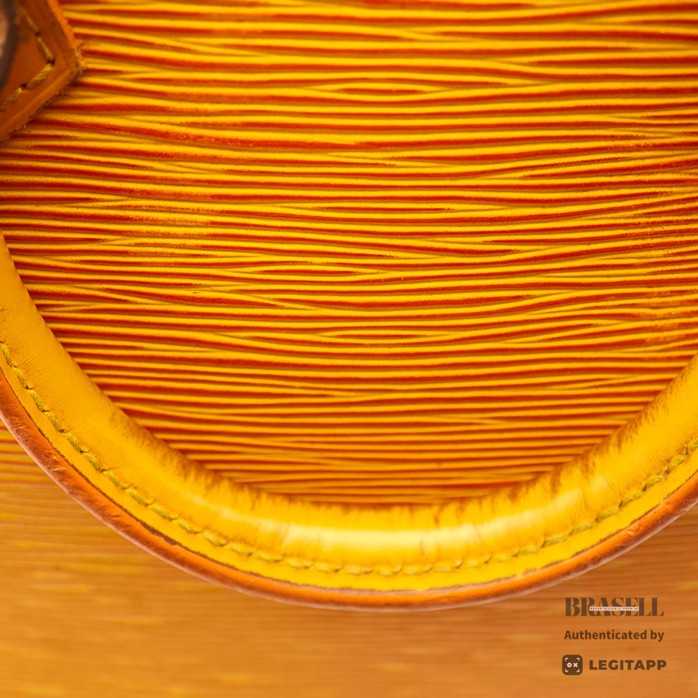 LOUIS VUITTON Alma PM Epi Leather Yellow Hand Bag M52149 【ImportFeeFREE】