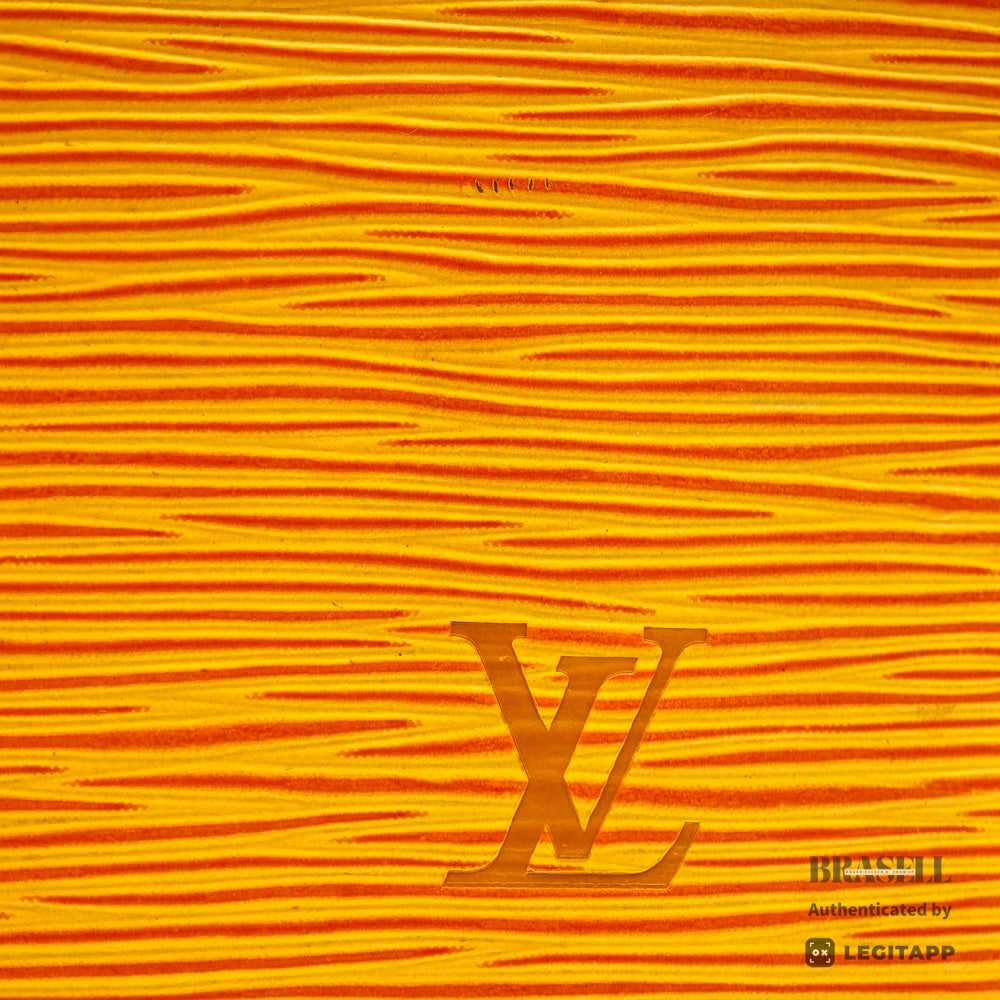 LOUIS VUITTON Alma PM Epi Leather Yellow Hand Bag M52149 【ImportFeeFREE】
