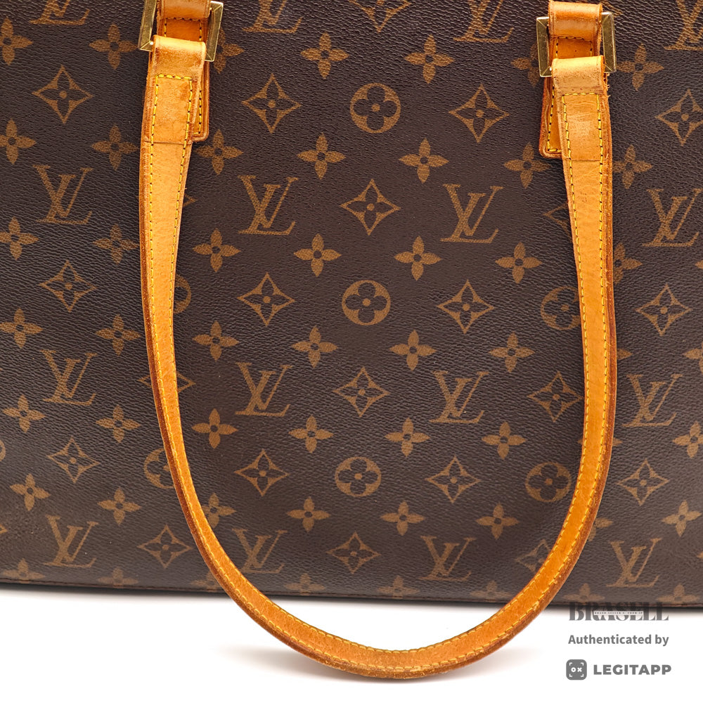 LOUIS VUITTON Luco Monogram Canvas Brown Tote Bag M51155 【ImportFeeFREE】