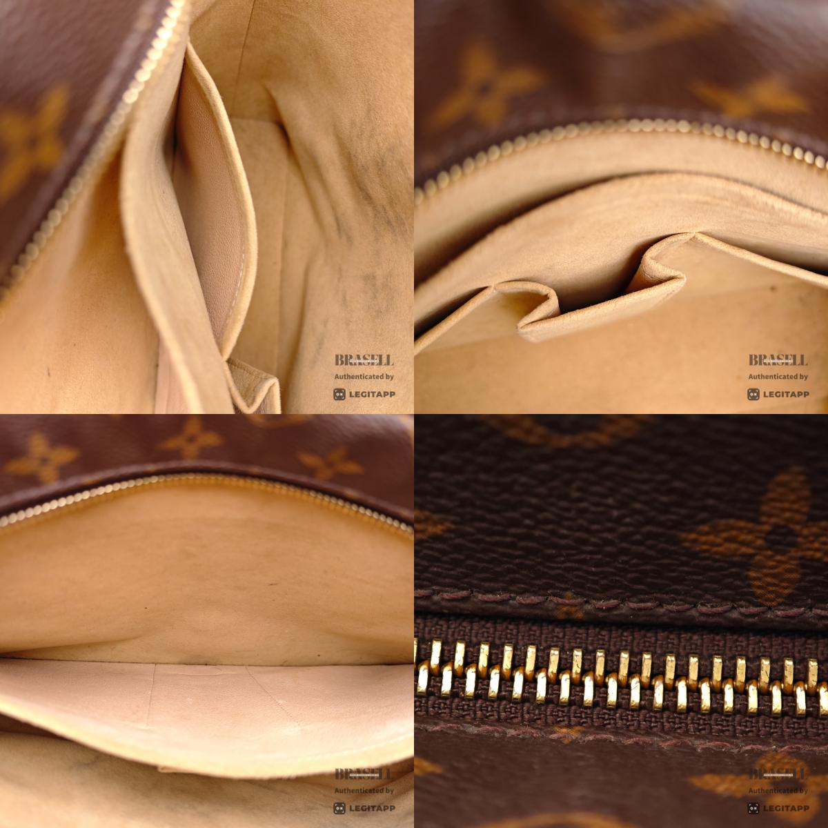 LOUIS VUITTON Luco Monogram Canvas Brown Tote Bag M51155 【ImportFeeFREE】