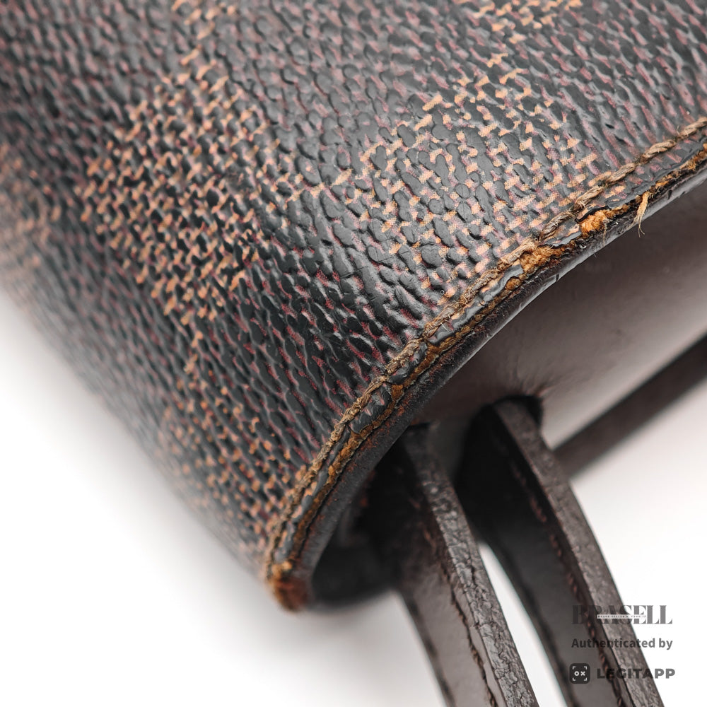 LOUIS VUITTON Noe BB Damier Canvas Brown Clutch Bag N51993 【ImportFeeFREE】