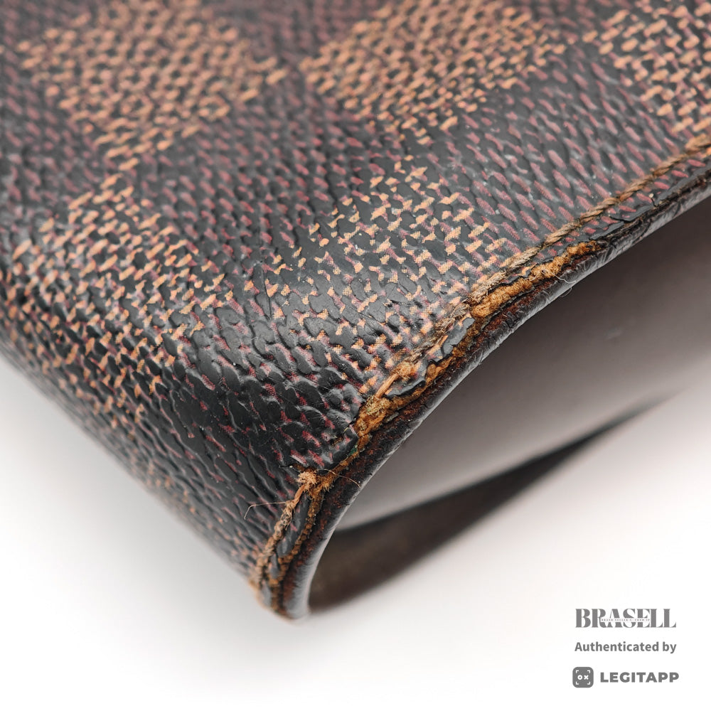 LOUIS VUITTON Noe BB Damier Canvas Brown Clutch Bag N51993 【ImportFeeFREE】