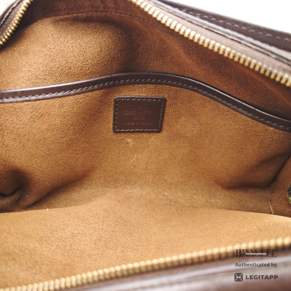 LOUIS VUITTON Noe BB Damier Canvas Brown Clutch Bag N51993 【ImportFeeFREE】