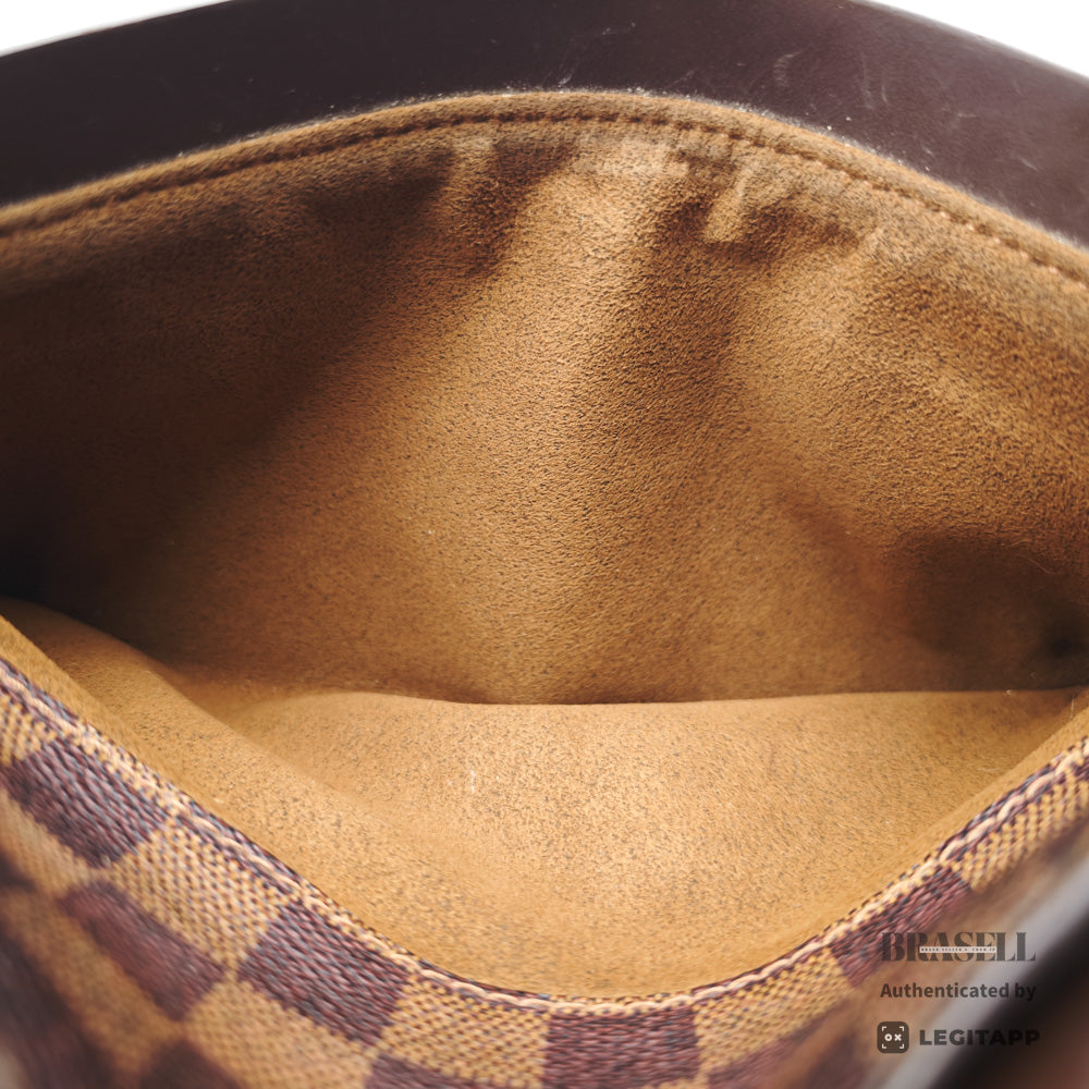 LOUIS VUITTON Noe BB Damier Canvas Brown Clutch Bag N51993 【ImportFeeFREE】