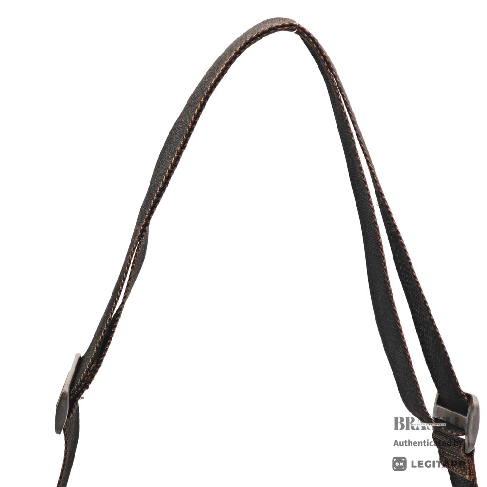 LOUIS VUITTON Naviglio Damier Canvas Brown Shoulder Bag N45255 【ImportFeeFREE】