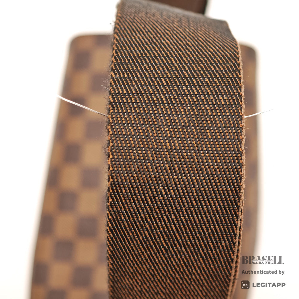 LOUIS VUITTON Naviglio Damier Canvas Brown Shoulder Bag N45255 【ImportFeeFREE】