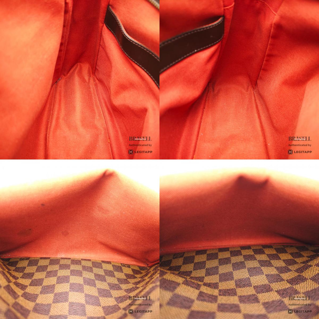 LOUIS VUITTON Naviglio Damier Canvas Brown Shoulder Bag N45255 【ImportFeeFREE】
