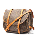 LOUIS VUITTON Saumur 43 Monogram Canvas Brown Crossbody Bag 【ImportFeeFREE】
