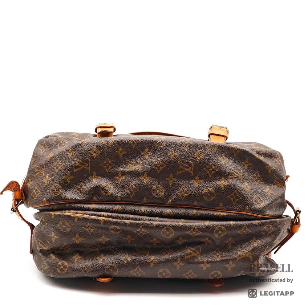 LOUIS VUITTON Saumur 43 Monogram Canvas Brown Crossbody Bag 【ImportFeeFREE】