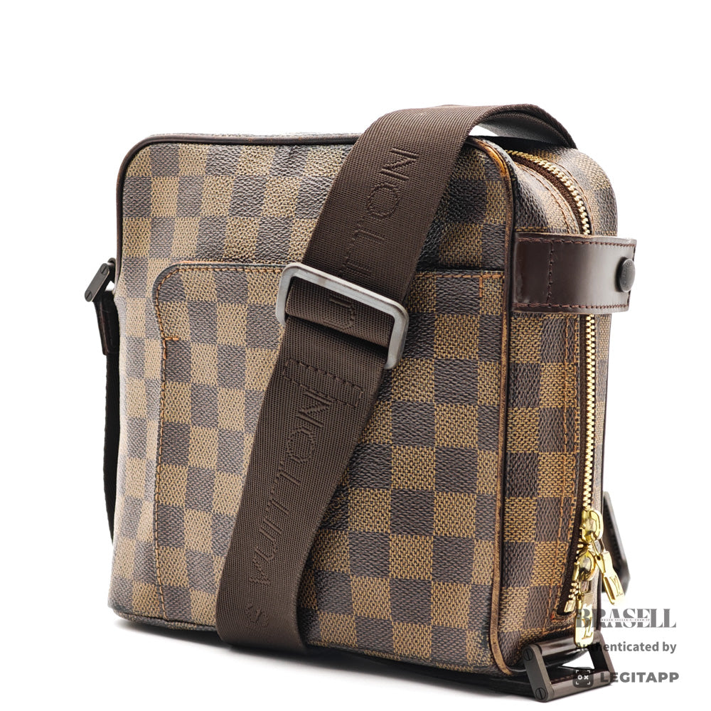 LOUIS VUITTON Damier Canvas Brown Shoulder Bag N41442 【ImportFeeFREE】