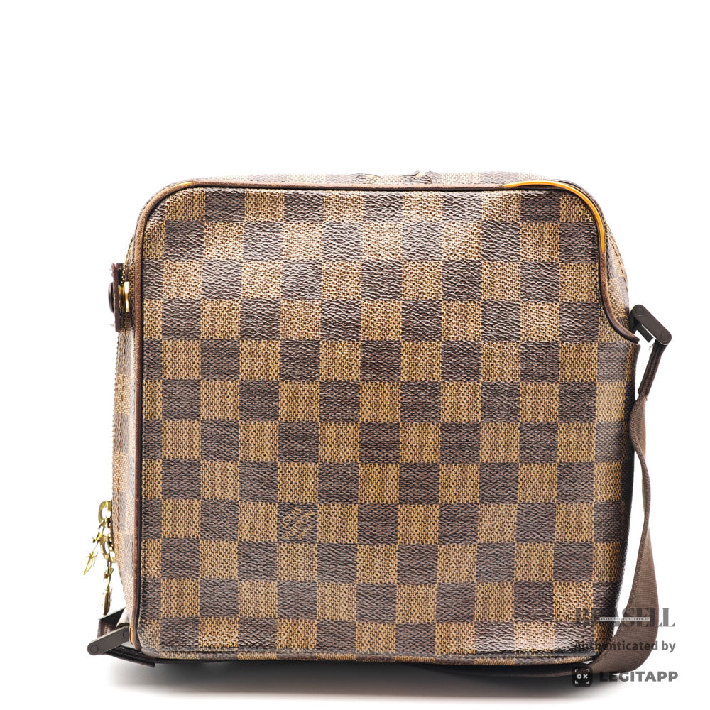 LOUIS VUITTON Damier Canvas Brown Shoulder Bag N41442 【ImportFeeFREE】