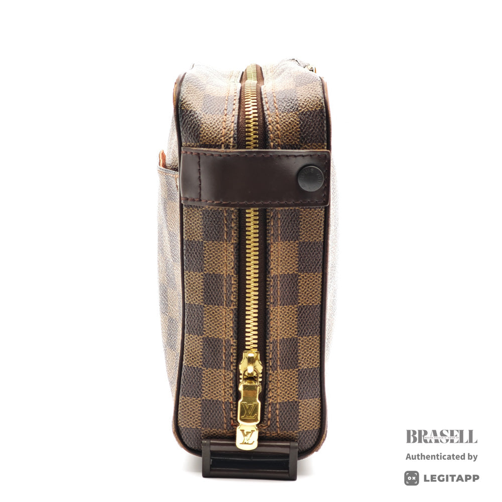 LOUIS VUITTON Damier Canvas Brown Shoulder Bag N41442 【ImportFeeFREE】