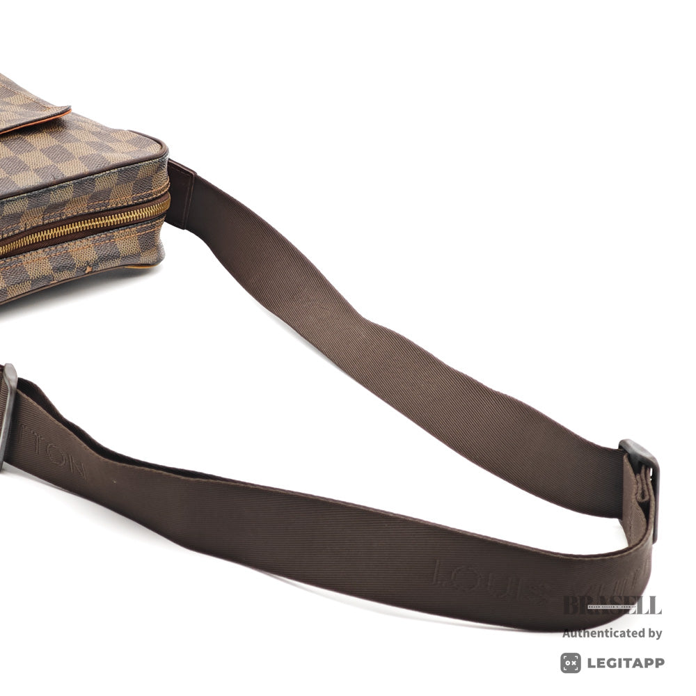 LOUIS VUITTON Damier Canvas Brown Shoulder Bag N41442 【ImportFeeFREE】