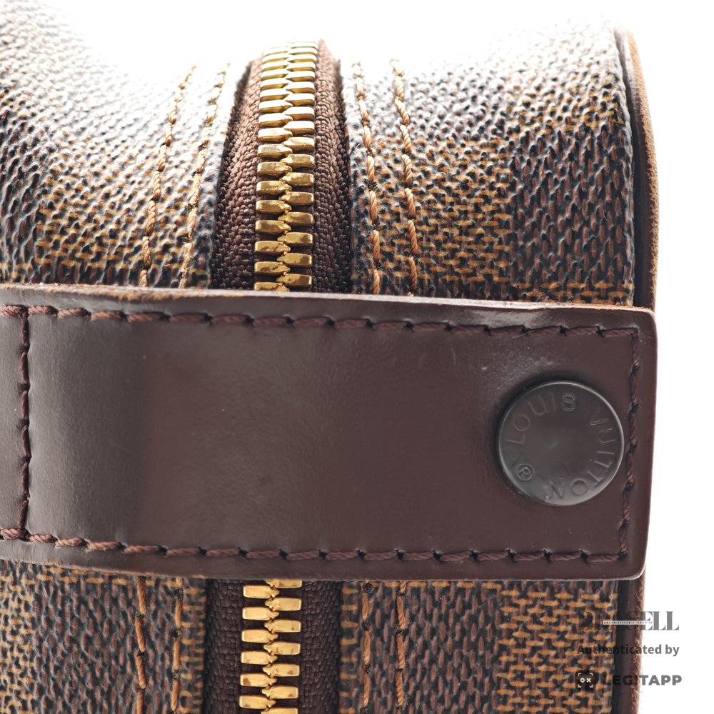 LOUIS VUITTON Damier Canvas Brown Shoulder Bag N41442 【ImportFeeFREE】
