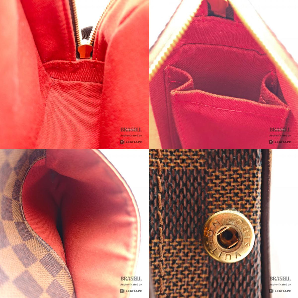 LOUIS VUITTON Damier Canvas Brown Shoulder Bag N41442 【ImportFeeFREE】