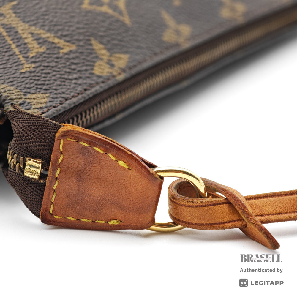 LOUIS VUITTON Pochette Monogram Canvas Brown Shoulder Bag 【ImportFeeFREE】