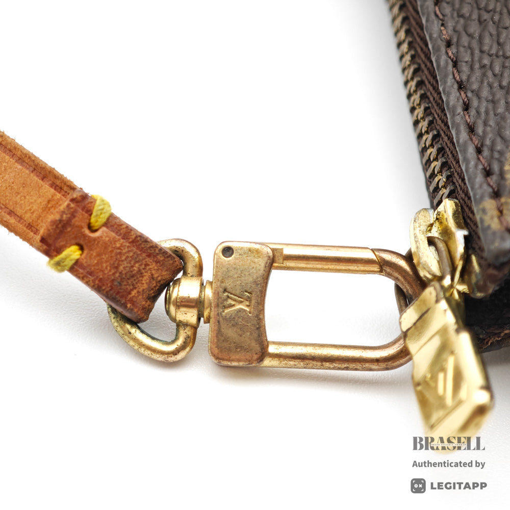 LOUIS VUITTON Pochette Monogram Canvas Brown Shoulder Bag 【ImportFeeFREE】