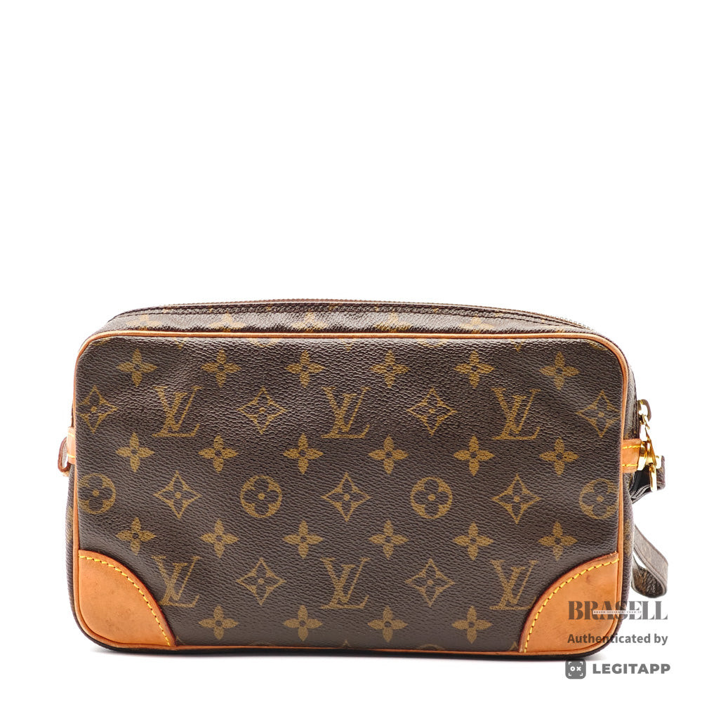 LOUIS VUITTON Marly Dragonne Monogram Canvas Clutch Bag M51825 【ImportFeeFREE】
