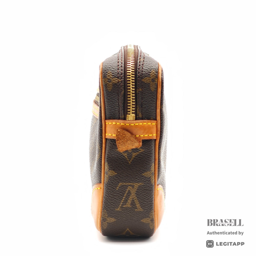 LOUIS VUITTON Marly Dragonne Monogram Canvas Clutch Bag M51825 【ImportFeeFREE】