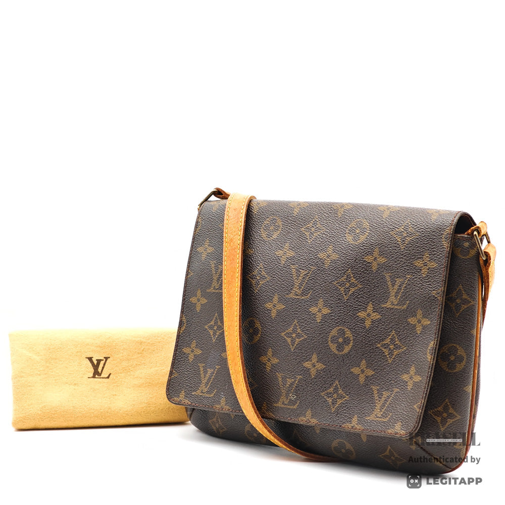 LOUIS VUITTON Musette Tango Long Monogram CanvasShoulder Bag 【ImportFeeFREE】