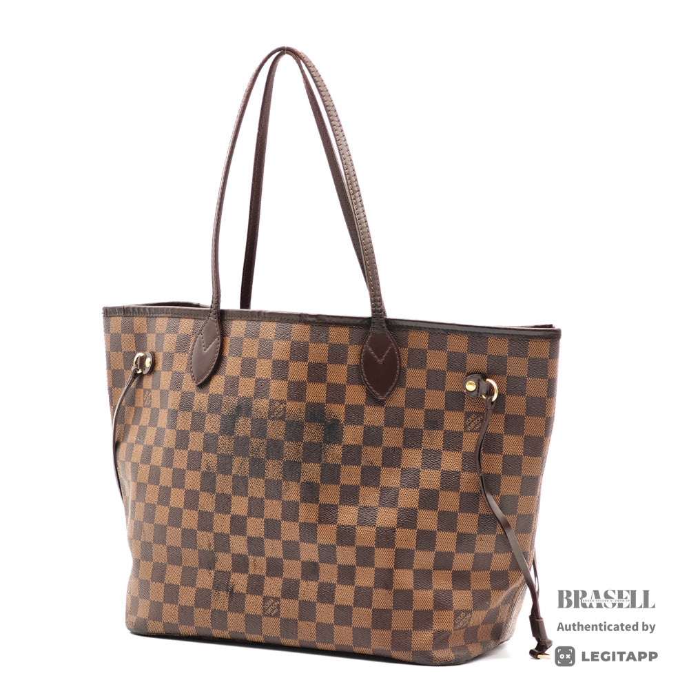 LOUIS VUITTON Neverfull MM Damier Canvas Brown Tote Bag N51105 【ImportFeeFREE】