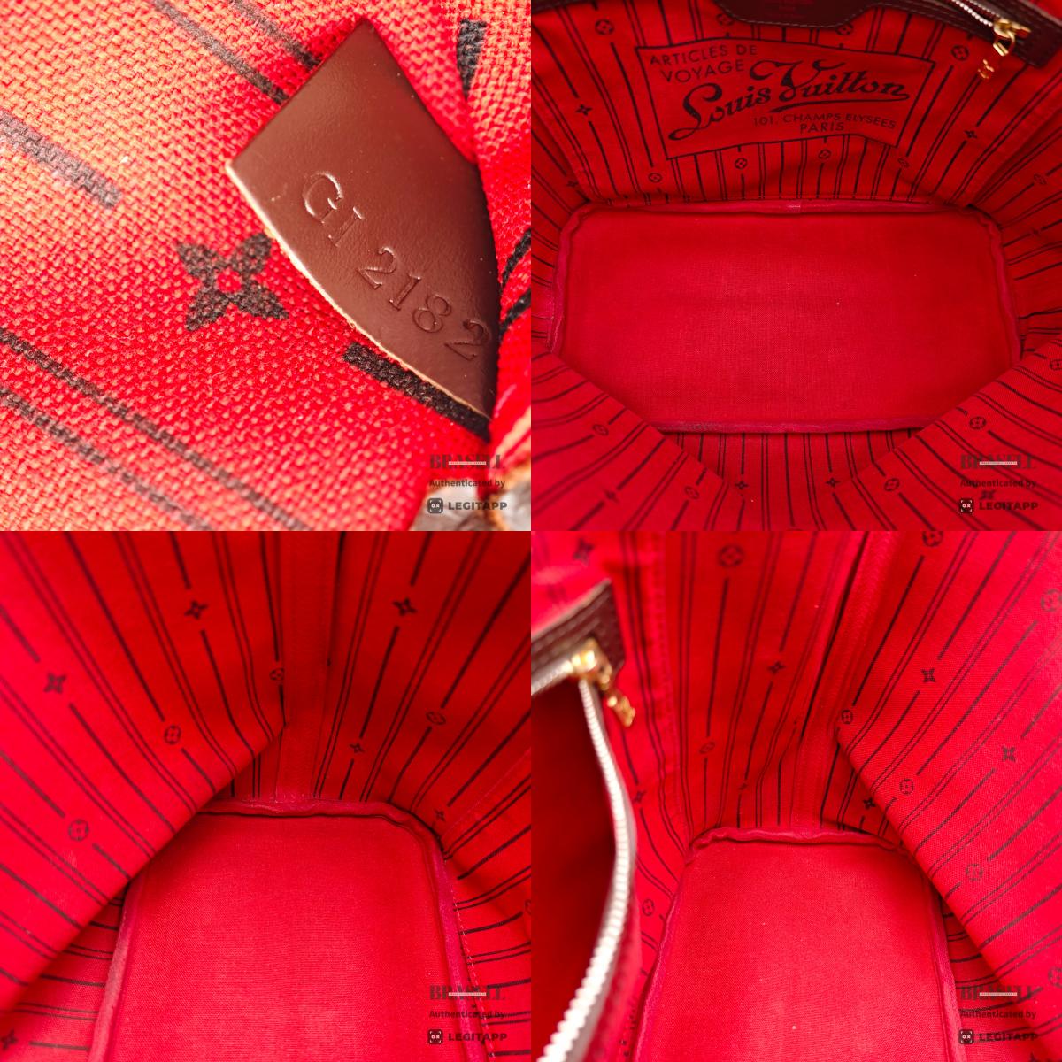 LOUIS VUITTON Neverfull MM Damier Canvas Brown Tote Bag N51105 【ImportFeeFREE】