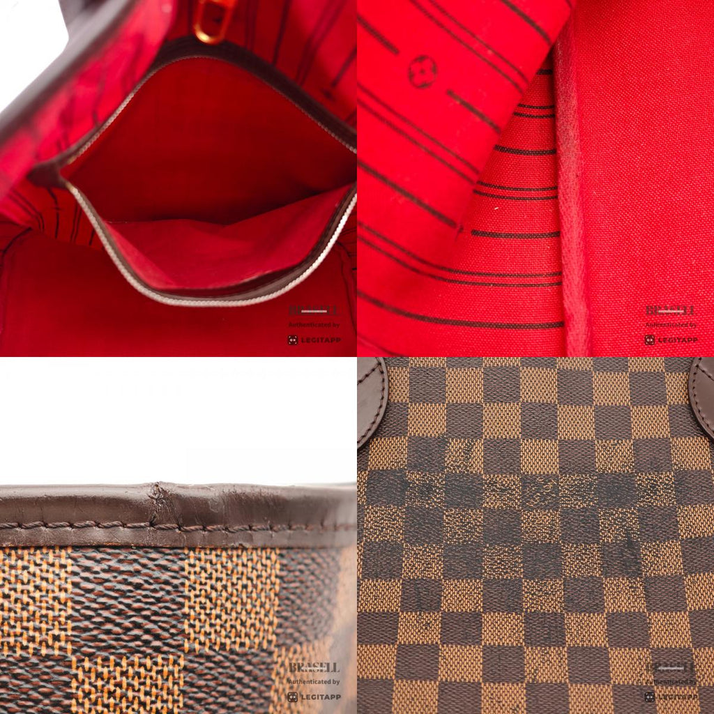 LOUIS VUITTON Neverfull MM Damier Canvas Brown Tote Bag N51105 【ImportFeeFREE】