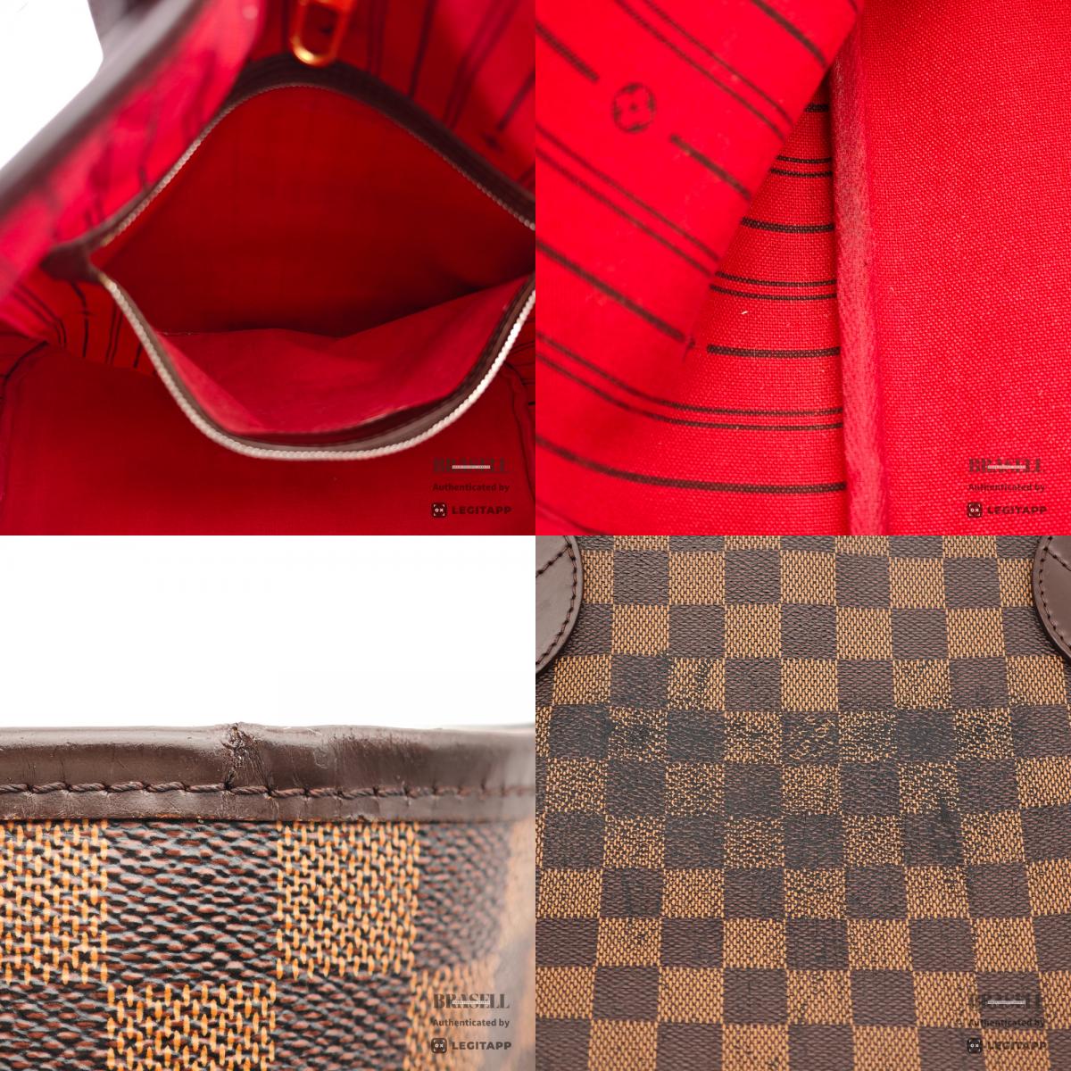 LOUIS VUITTON Neverfull MM Damier Canvas Brown Tote Bag N51105 【ImportFeeFREE】
