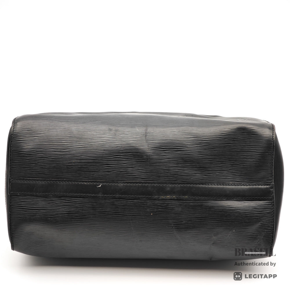 LOUIS VUITTON Speedy 35 Epi Leather Black Hand Bag M42992 【ImportFeeFREE】