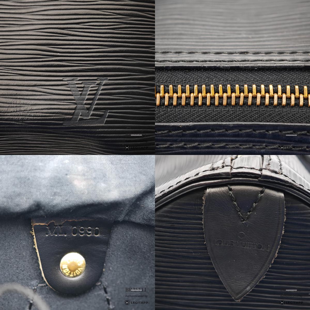 LOUIS VUITTON Speedy 35 Epi Leather Black Hand Bag M42992 【ImportFeeFREE】