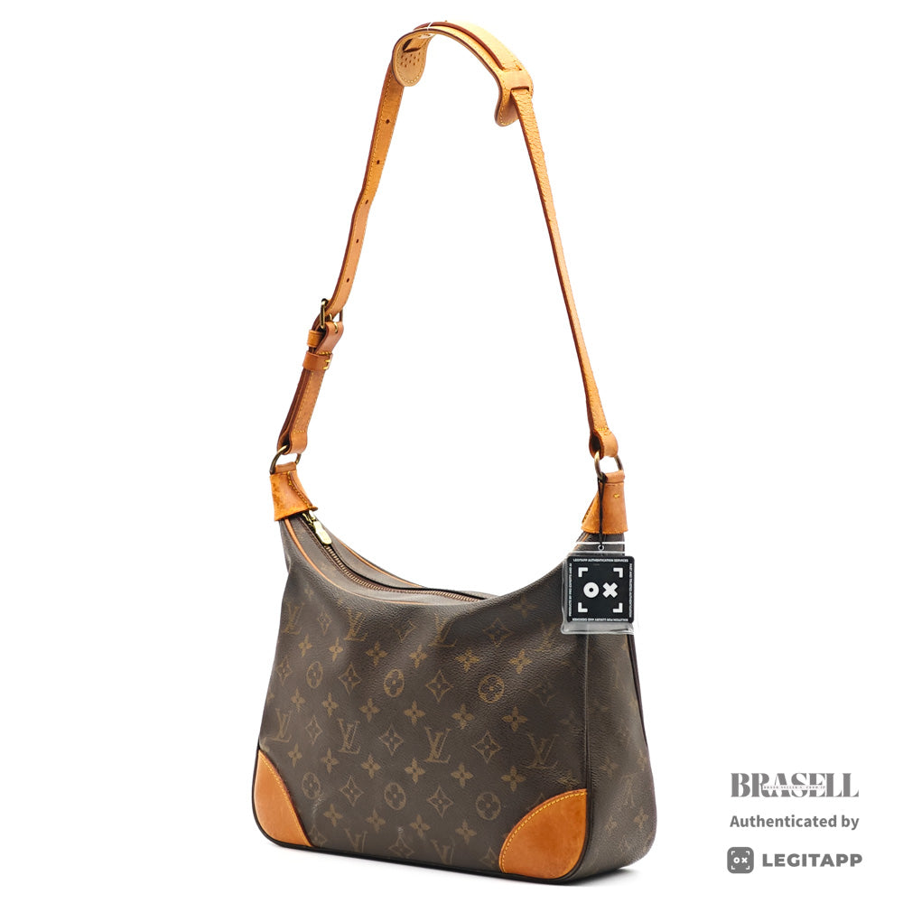 LOUIS VUITTON Boulogen Monogram Brown Shoulder Bag M51265【ImportFeeFREE】