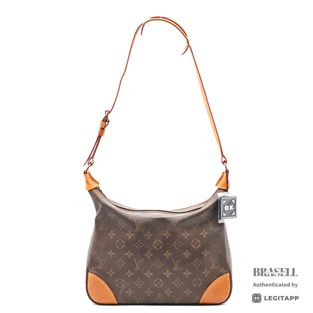 LOUIS VUITTON Boulogen Monogram Brown Shoulder Bag M51265【ImportFeeFREE】