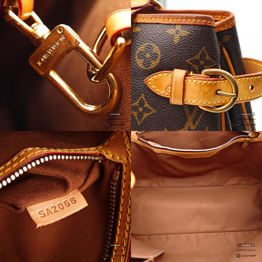 LOUIS VUITTON Batignolles Monogram Canvas Brown Tote Bag M51154【ImportFeeFREE】