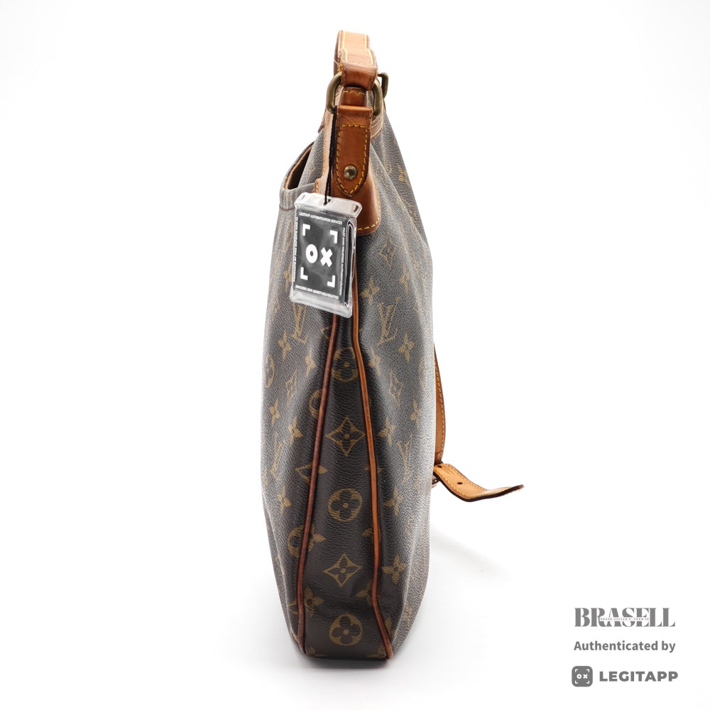LOUIS VUITTON Odeon MM Monogram Canvas Brown Shoulder Bag 【ImportFeeFREE】