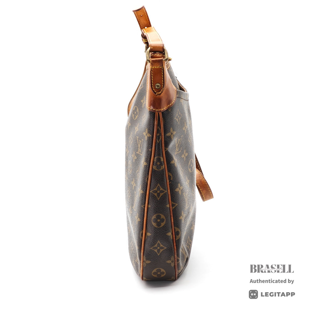 LOUIS VUITTON Odeon MM Monogram Canvas Brown Shoulder Bag 【ImportFeeFREE】
