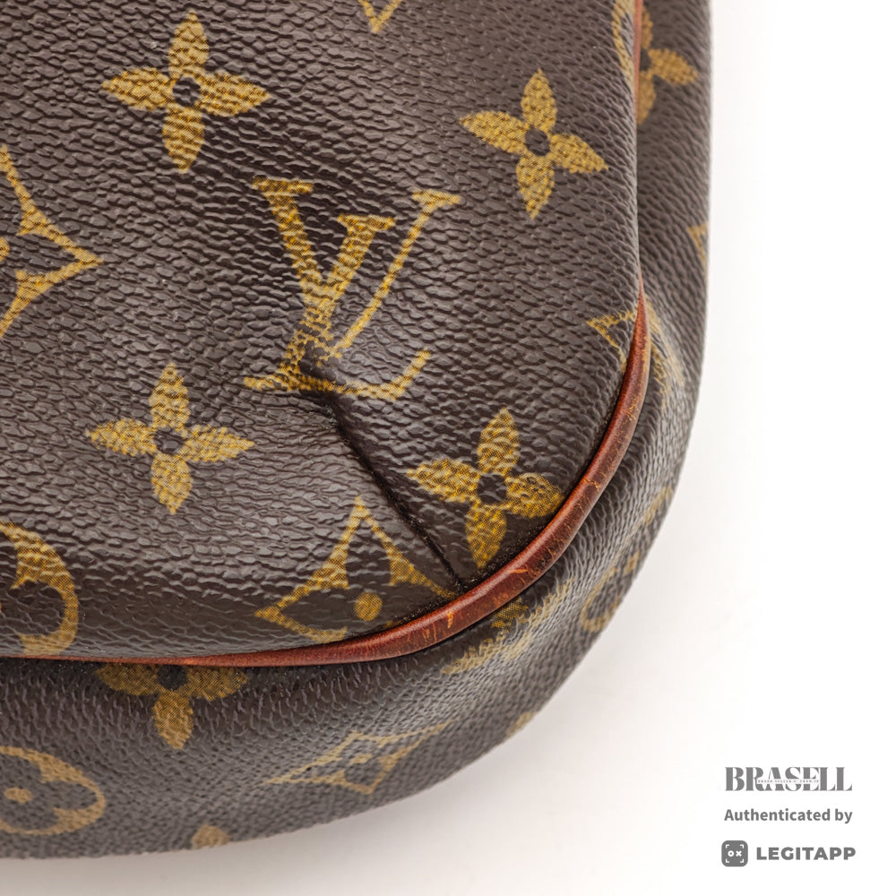 LOUIS VUITTON Odeon MM Monogram Canvas Brown Shoulder Bag 【ImportFeeFREE】