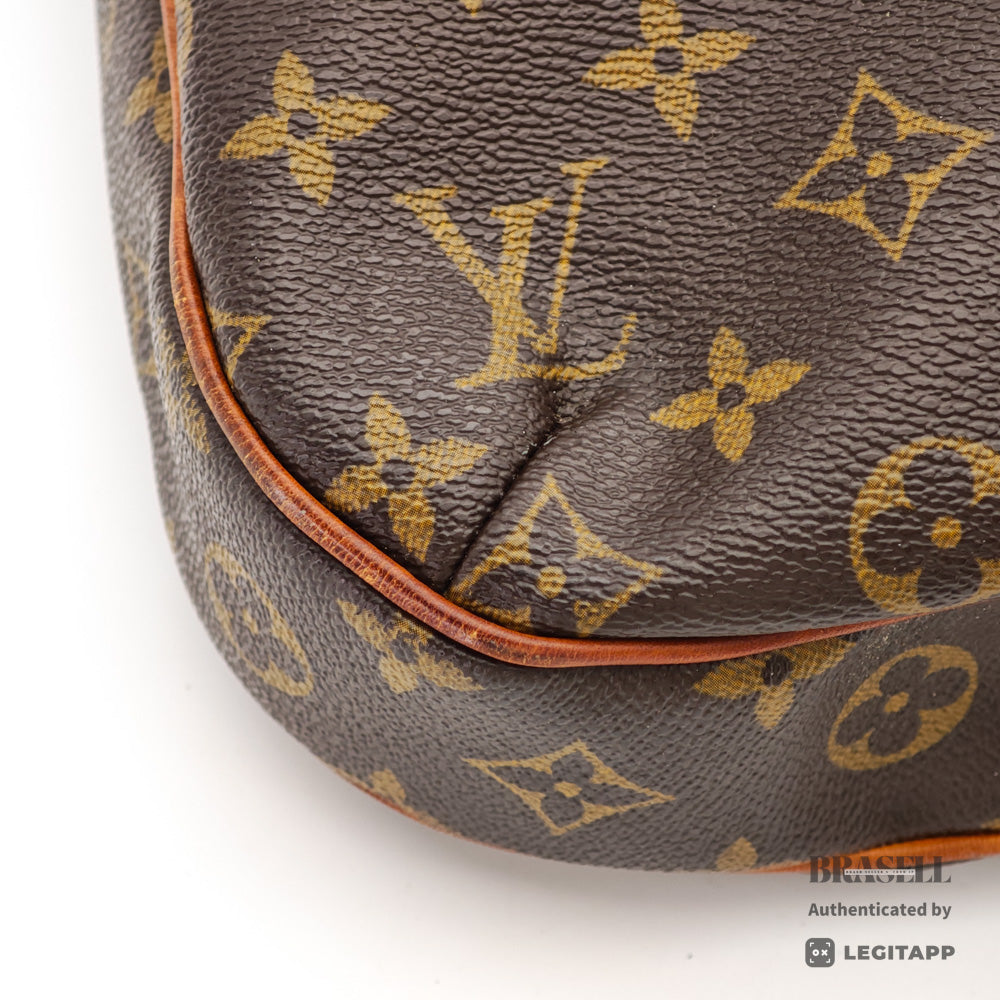 LOUIS VUITTON Odeon MM Monogram Canvas Brown Shoulder Bag 【ImportFeeFREE】