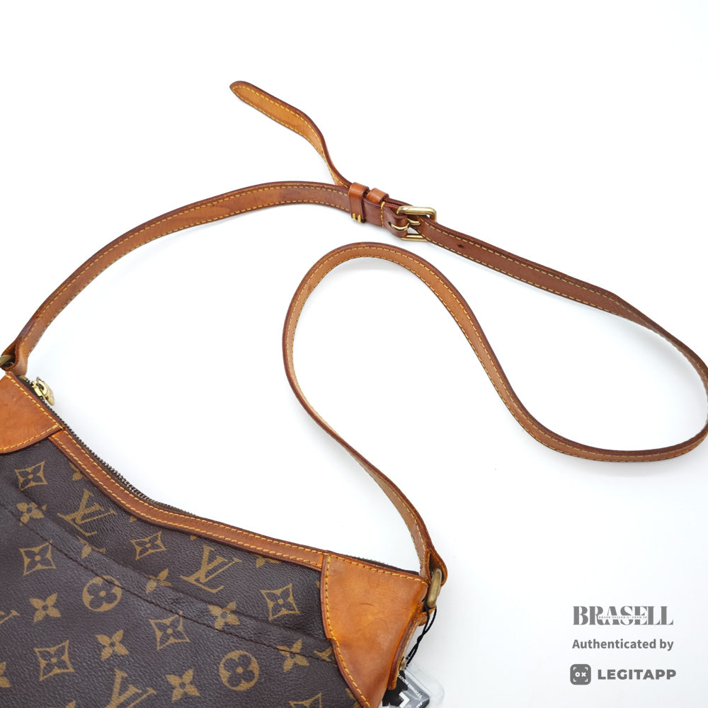 LOUIS VUITTON Odeon MM Monogram Canvas Brown Shoulder Bag 【ImportFeeFREE】