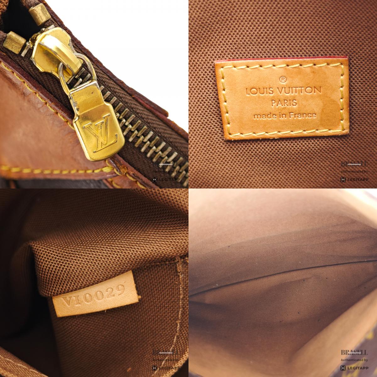LOUIS VUITTON Odeon MM Monogram Canvas Brown Shoulder Bag 【ImportFeeFREE】