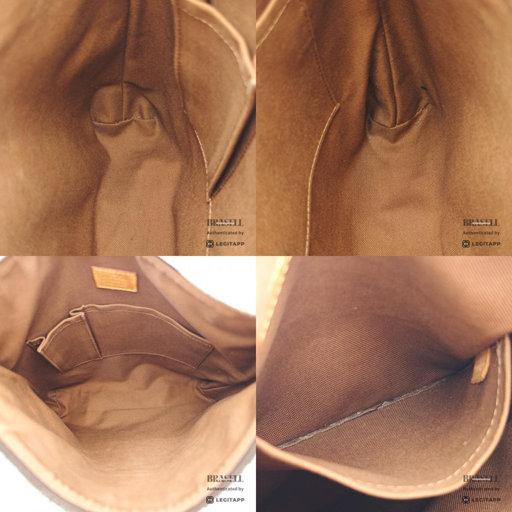 LOUIS VUITTON Odeon MM Monogram Canvas Brown Shoulder Bag 【ImportFeeFREE】