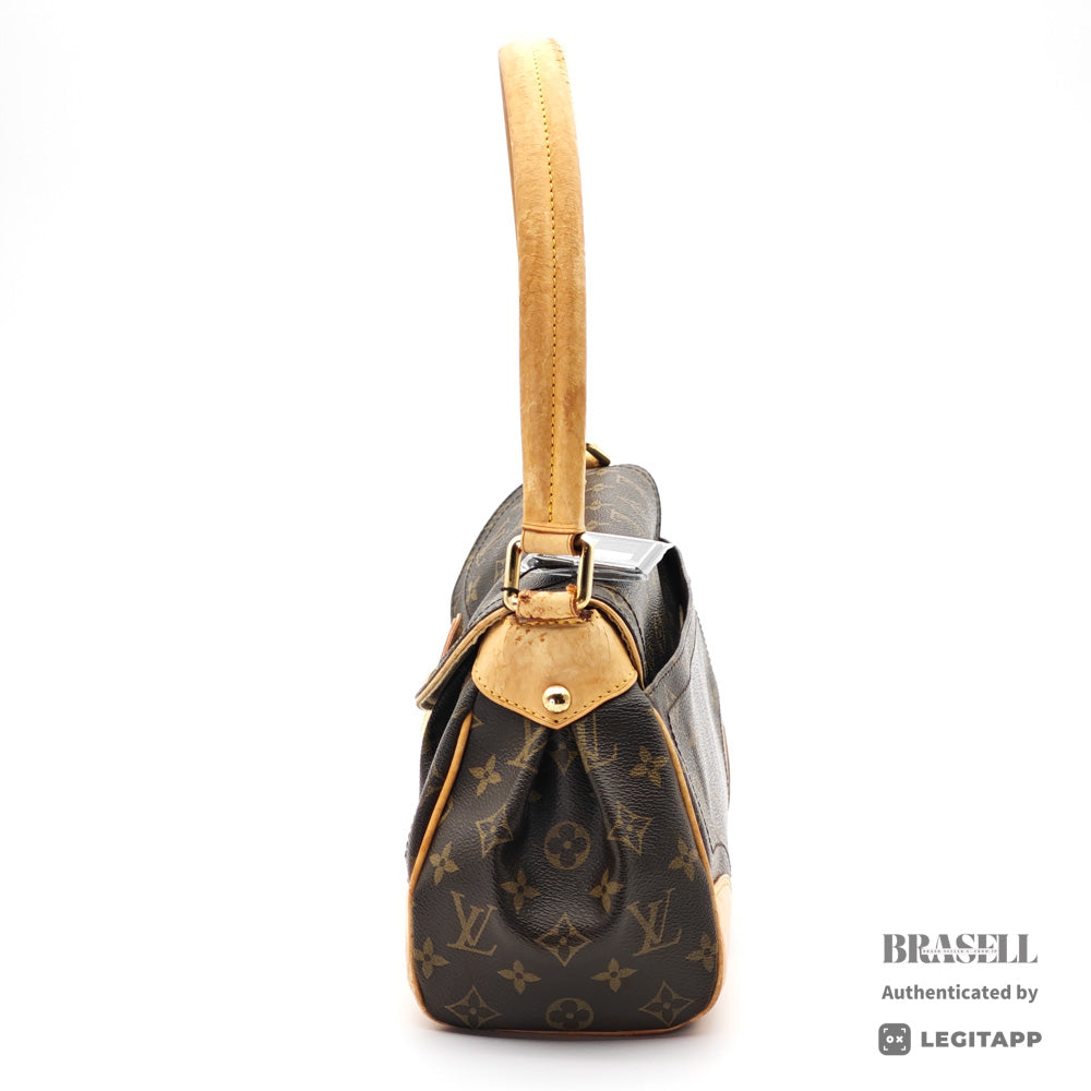 LOUIS VUITTON Beverly MM Monogram Canvas Brown Shoulder Bag【ImportFeeFREE】