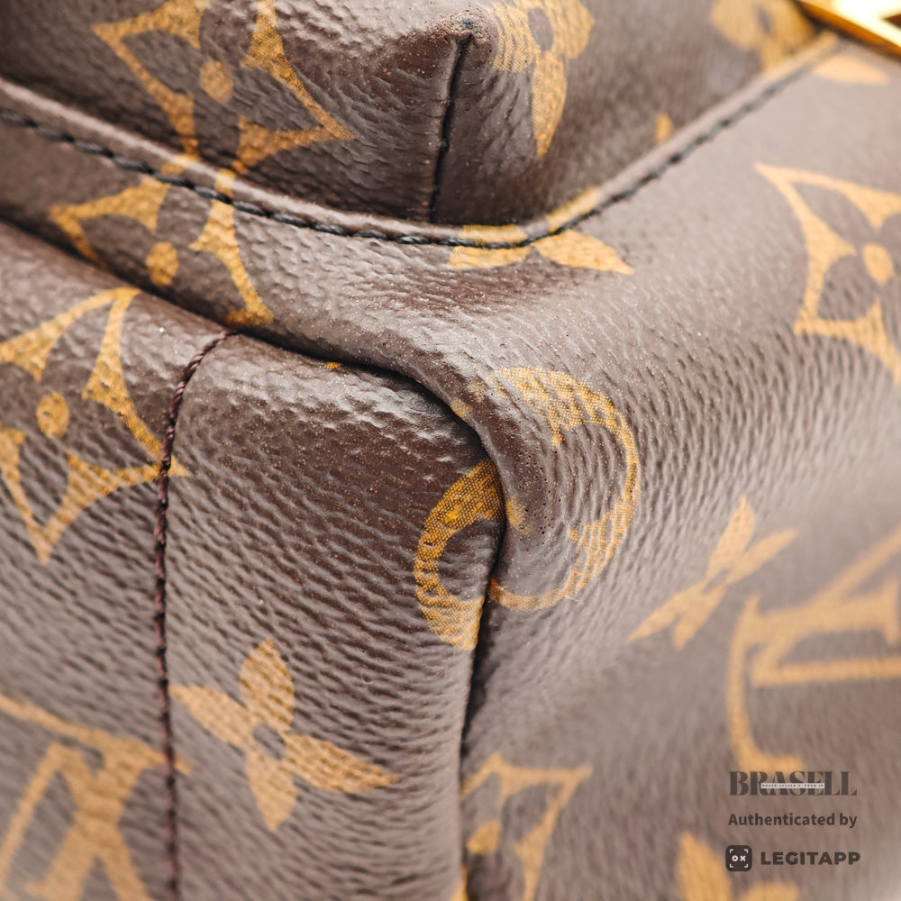 LOUIS VUITTON Palm Springs Mini Monogram Canvas Brown Backpack 【ImportFeeFREE】