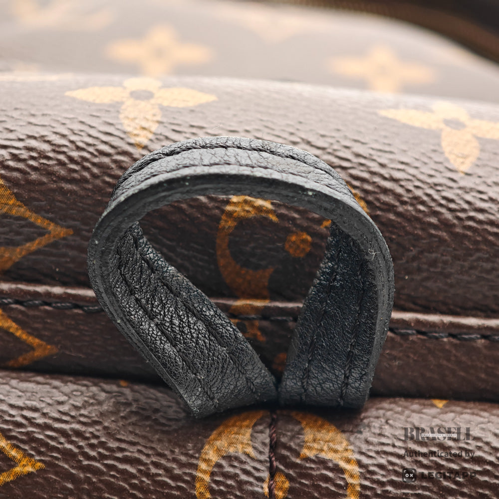 LOUIS VUITTON Palm Springs Mini Monogram Canvas Brown Backpack 【ImportFeeFREE】