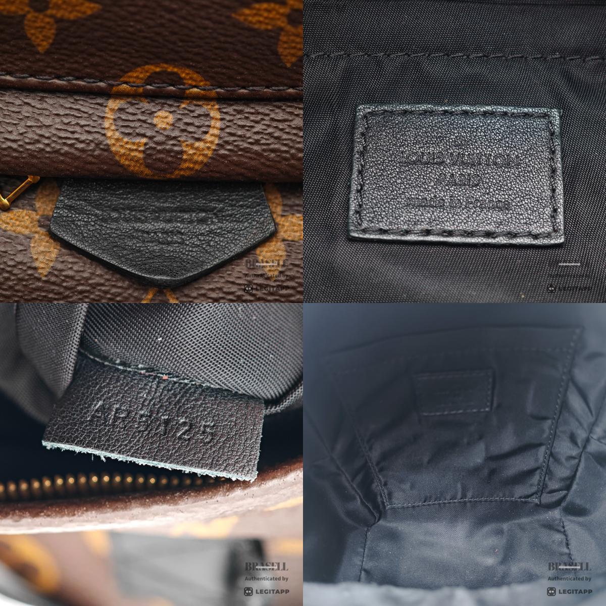 LOUIS VUITTON Palm Springs Mini Monogram Canvas Brown Backpack 【ImportFeeFREE】