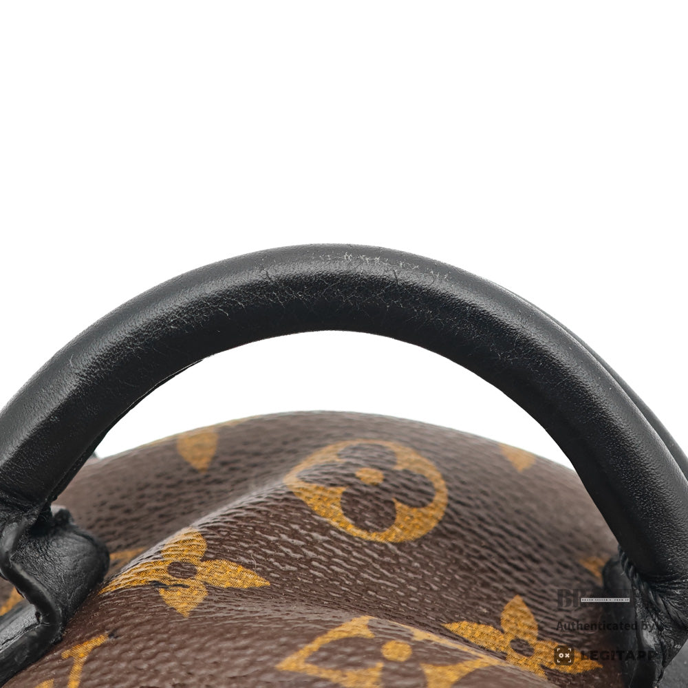 LOUIS VUITTON Palm Springs Mini Monogram Canvas Brown Backpack 【ImportFeeFREE】