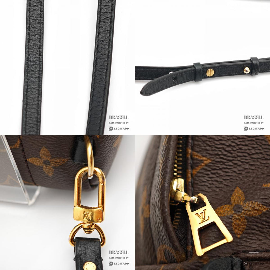 LOUIS VUITTON Palm Springs Mini Monogram Canvas Brown Backpack 【ImportFeeFREE】