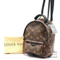 LOUIS VUITTON Palm Springs Mini Monogram Canvas Brown Backpack 【ImportFeeFREE】