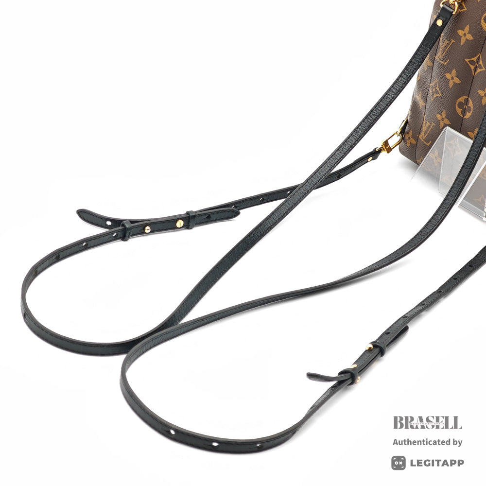 LOUIS VUITTON Palm Springs Mini Monogram Canvas Brown Backpack 【ImportFeeFREE】