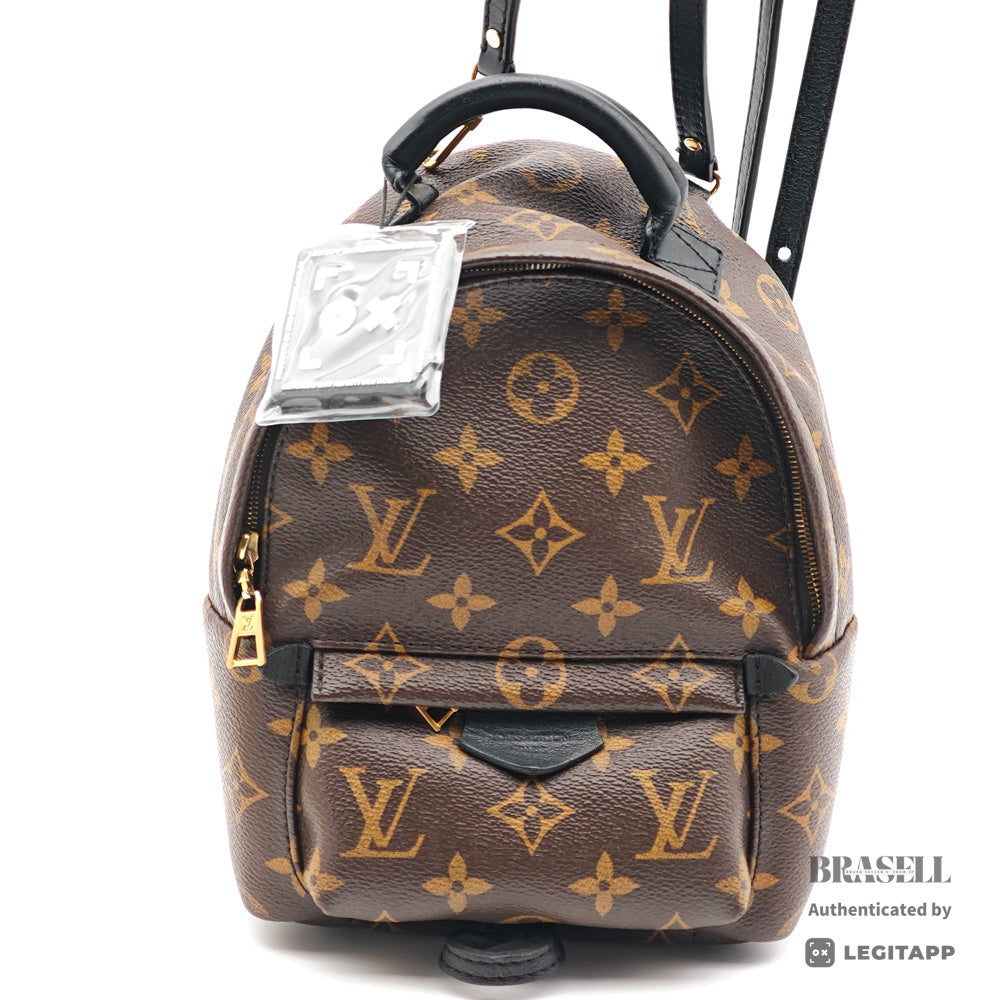 LOUIS VUITTON Palm Springs Mini Monogram Canvas Brown Backpack 【ImportFeeFREE】